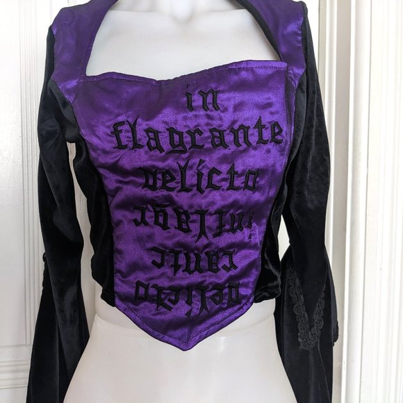 Raven Tops - Raven In Flagrante Delicto Gothic Corset Vintage